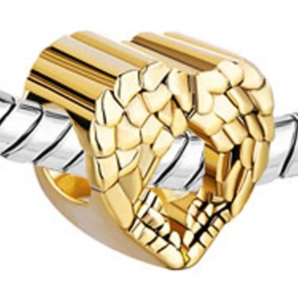 3/$15 Sale Wings heart feathers fits Pandora